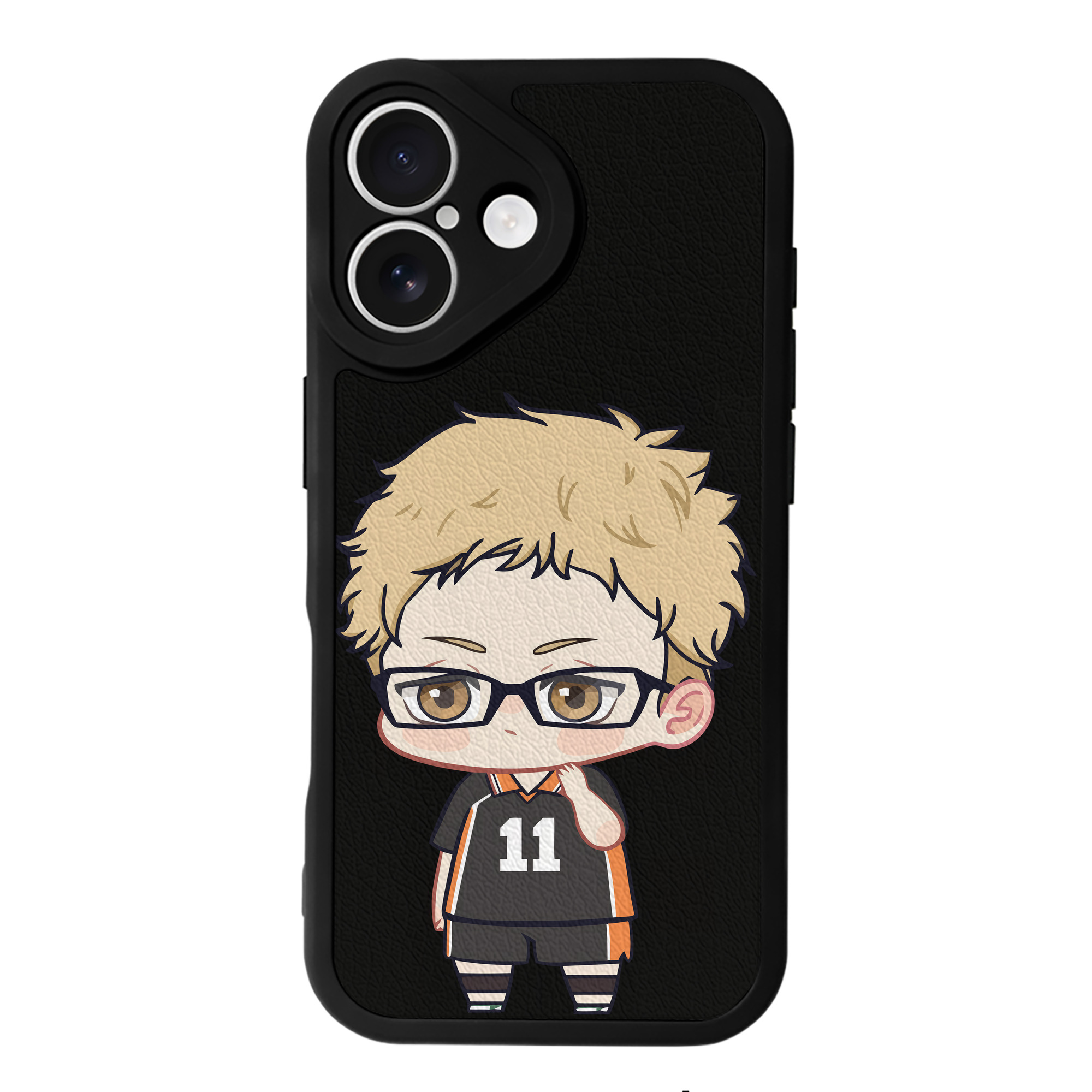 （画像用） ハイキュー!! Haikyu!! 【iPhone 16シリーズ対応】シリコンスマホケース（レザー調） 材質：シリコン